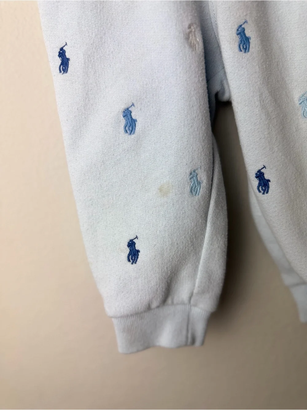 Ralph Lauren Light Blue Polo Pony Embroidered Joggers